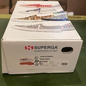 Superga rose gold size 10